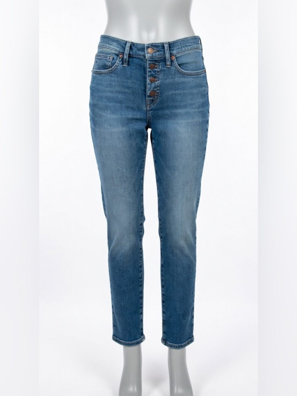 Madewell 9” Mod-Rise Skinny Crop Button Fly Sz 26